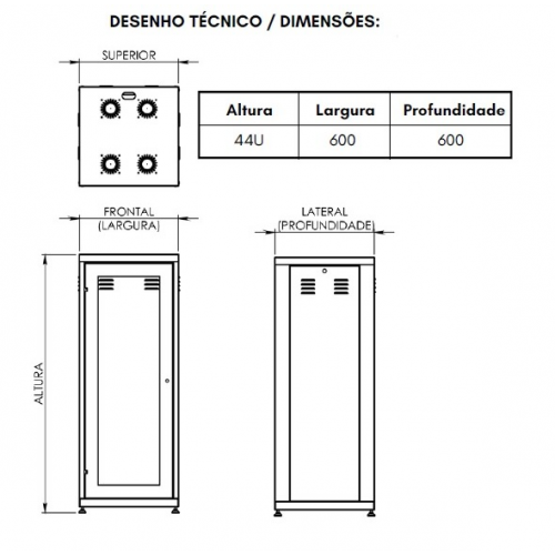 3d Model Rack 44u RACK 44U 19